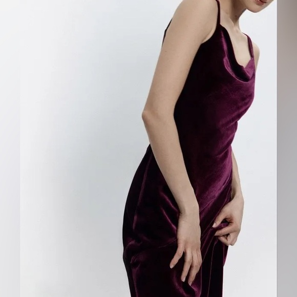 CHARUEL velvet midi dress - Picture 2 of 10